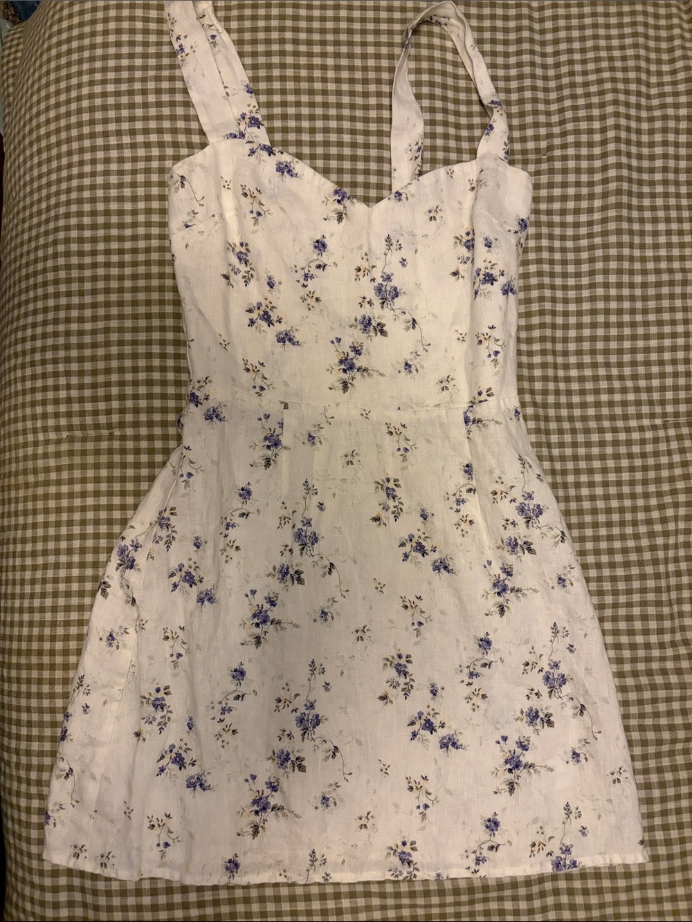 Reformation Floral Linen Mini Dress